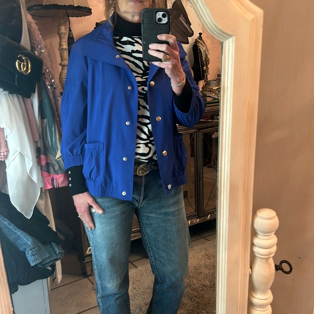 Zenergy royal blue casual jacket